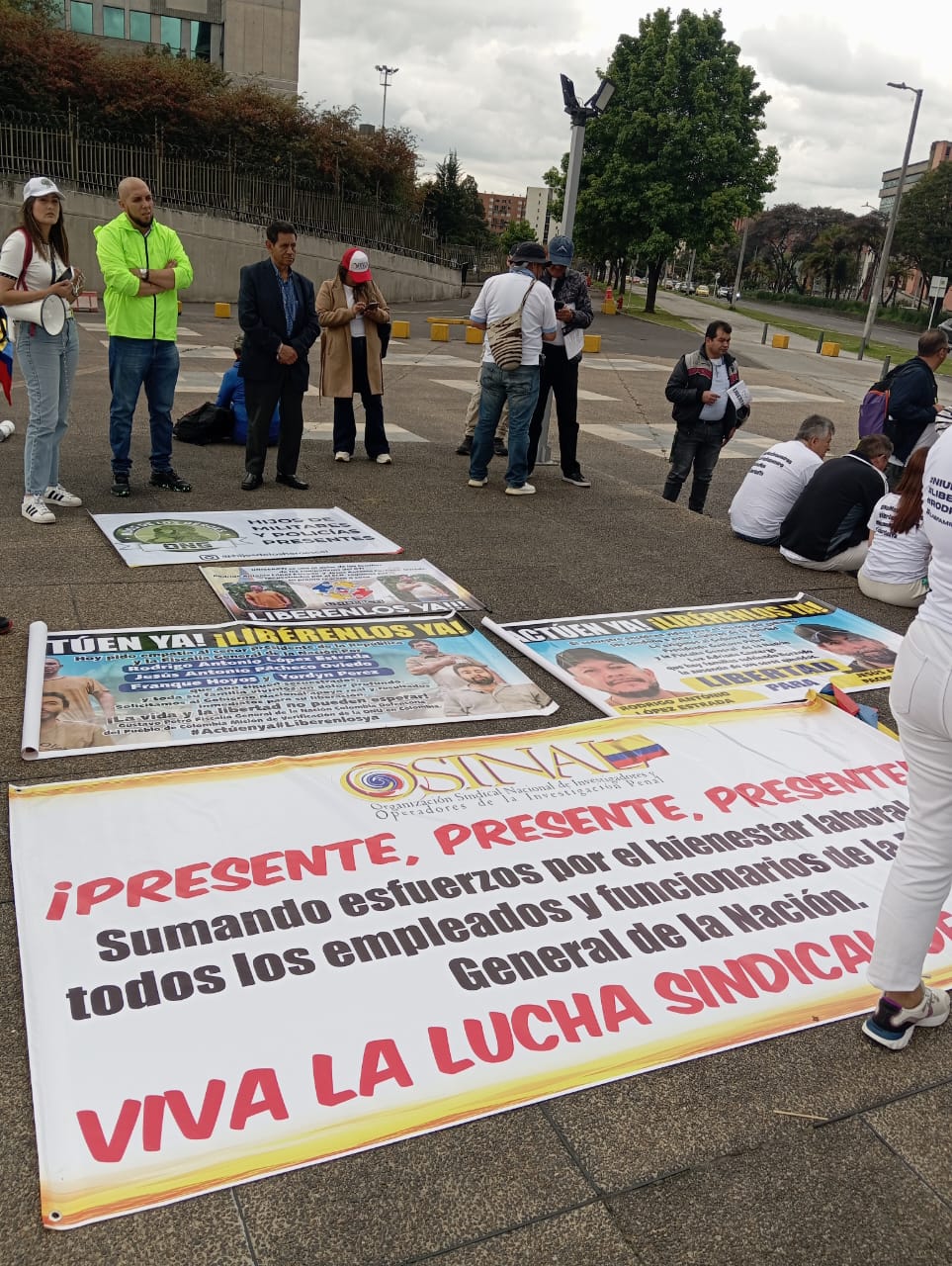 Movilización sindical de OSINAL por la libertad y la dignidad de los servidores secuestrados